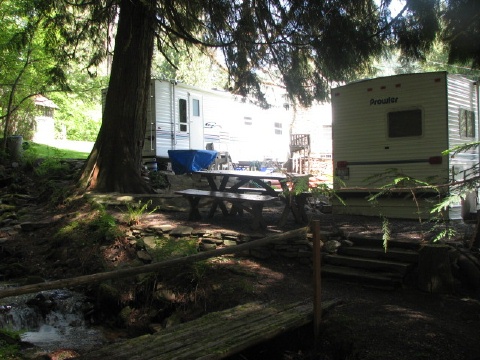 Grandpa's and Burt's trailers